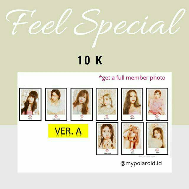 UNOFFICIAL TWICE - FEEL SPECIAL PHOTOCARD