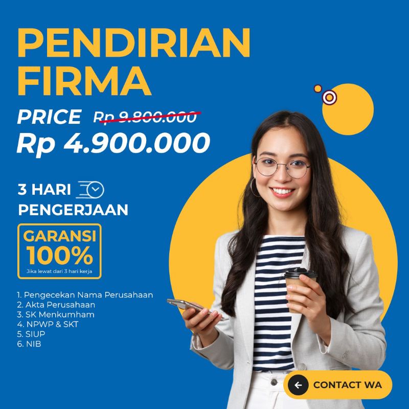 

PAKET PENDIRIAN FIRMA MURAH