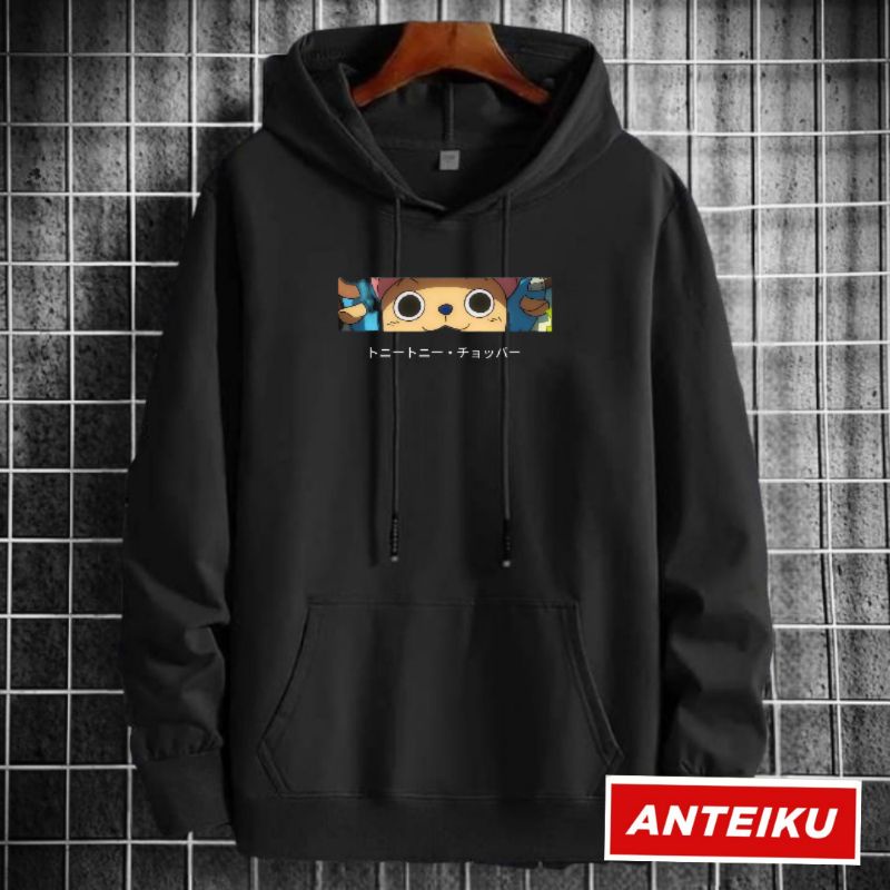 [Promo Sale] Sweater Hoodie Anime One Piece Tonny Chopper Eye Pria Wanita M-XXL