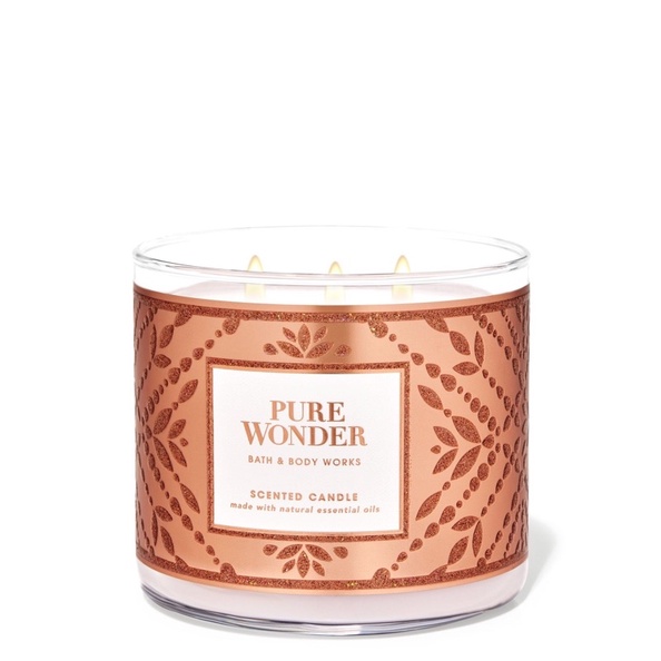 Bath & Body Works LOVE Hearts & Flowers 3-Wick 14.5 oz Scented Candle 