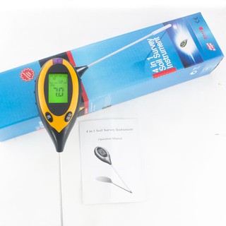 pH Tanah Digital Soil Tester Meter Analyzer 4in1 4 in 1