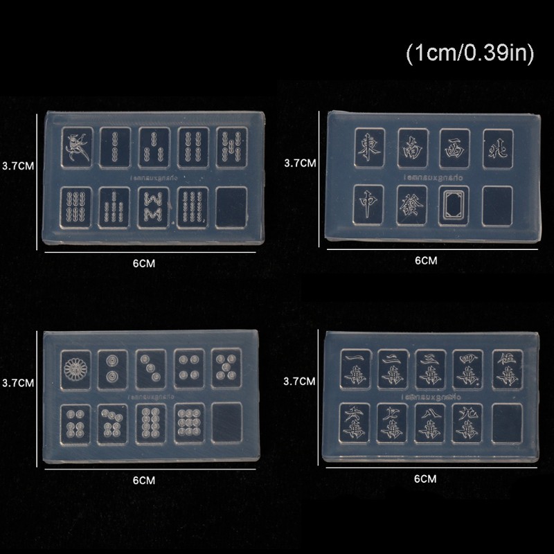 Cetakan Resin Bentuk Mahjong China Bahan Silikon Untuk Kerajinan Kuku