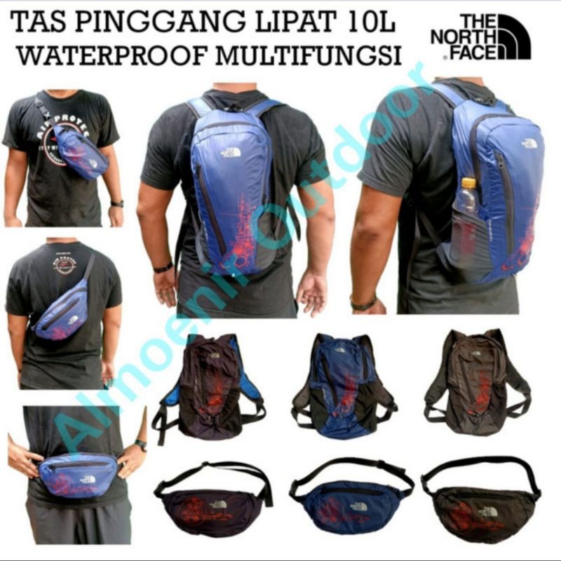 Waistbag Tas Pinggang Running Sepeda Lipat Daypack 10Liter Waterproof