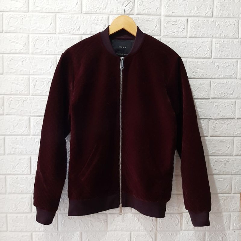 Bomber Jacket Zara Man Faux Suede