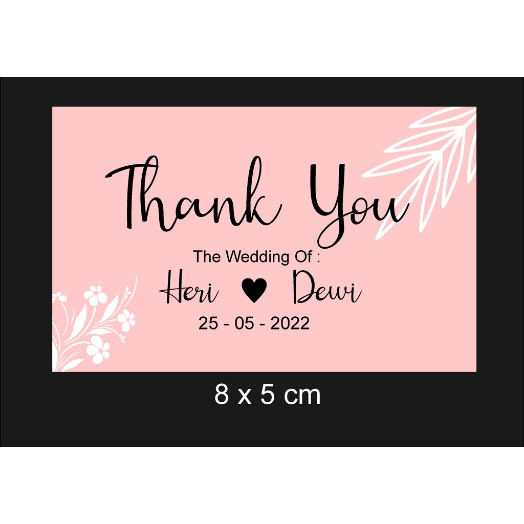 

Thankyou Card Wedding | Simple