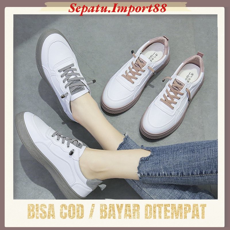 Sepatu Sneakers Wanita Casual Wear ala Korea Import Kualitas Super Premium SP-096