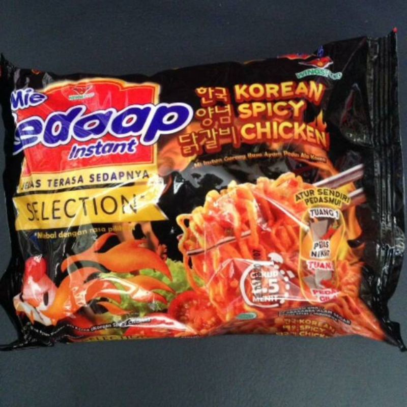 

Mie Sedaap Korean Spicy Chicken