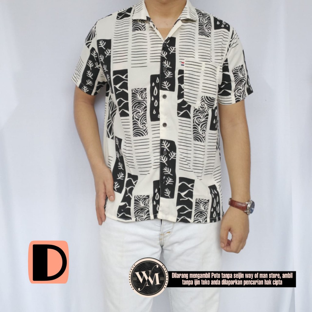 Kemeja surfing kemeja Floral kemeja pantai summer shirt