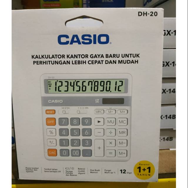 

Casio calculator DH-20 12digit original bergaransi