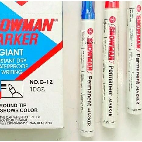 

♔ SPIDOL SNOWMAN WHITEBOARD / PERMANENT [PACK] - PERMANENT, Biru ✻