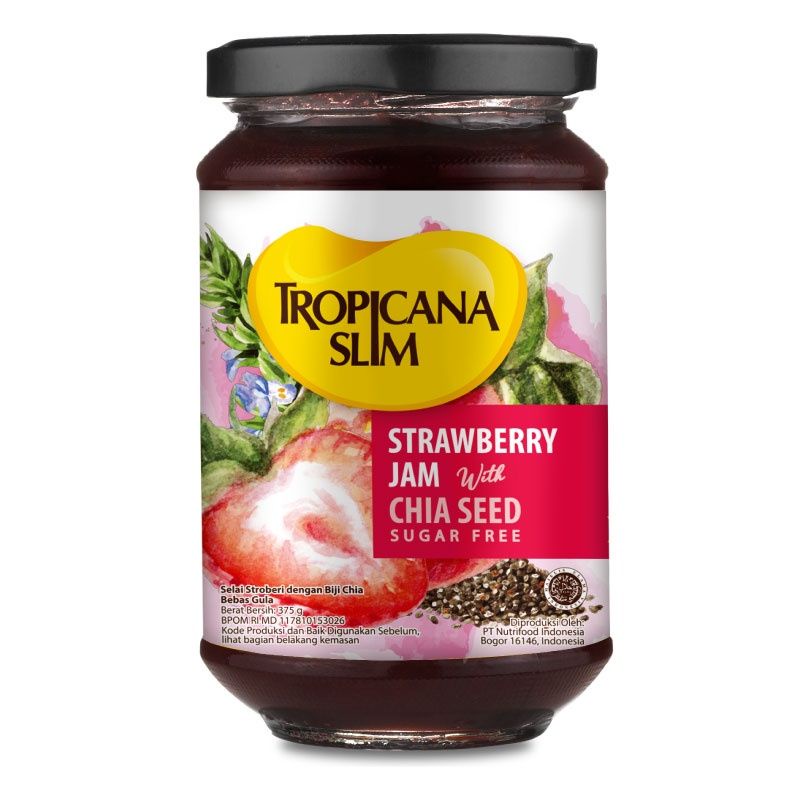 TROPICANA SLIM Strawberry Jam 375gr