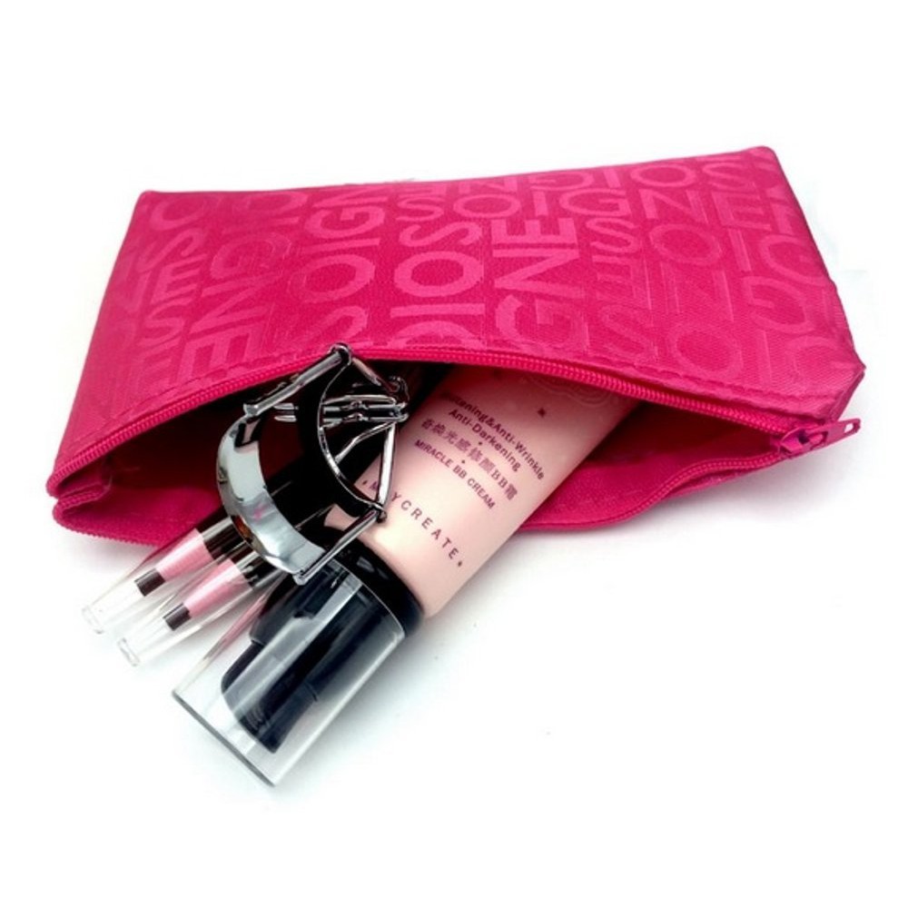 Dompet Make Up Travel Serbaguna Tempat Pensil ABC Kain Tahan Air Tempat Kosmetik Portable