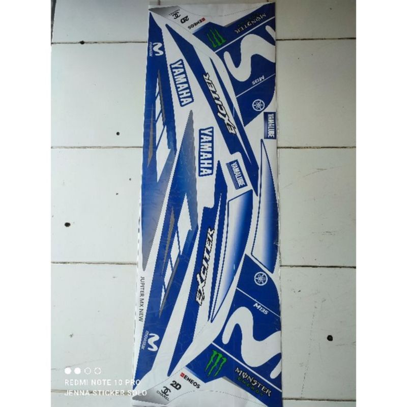 striping Varia Jupiter MX new exciter biru