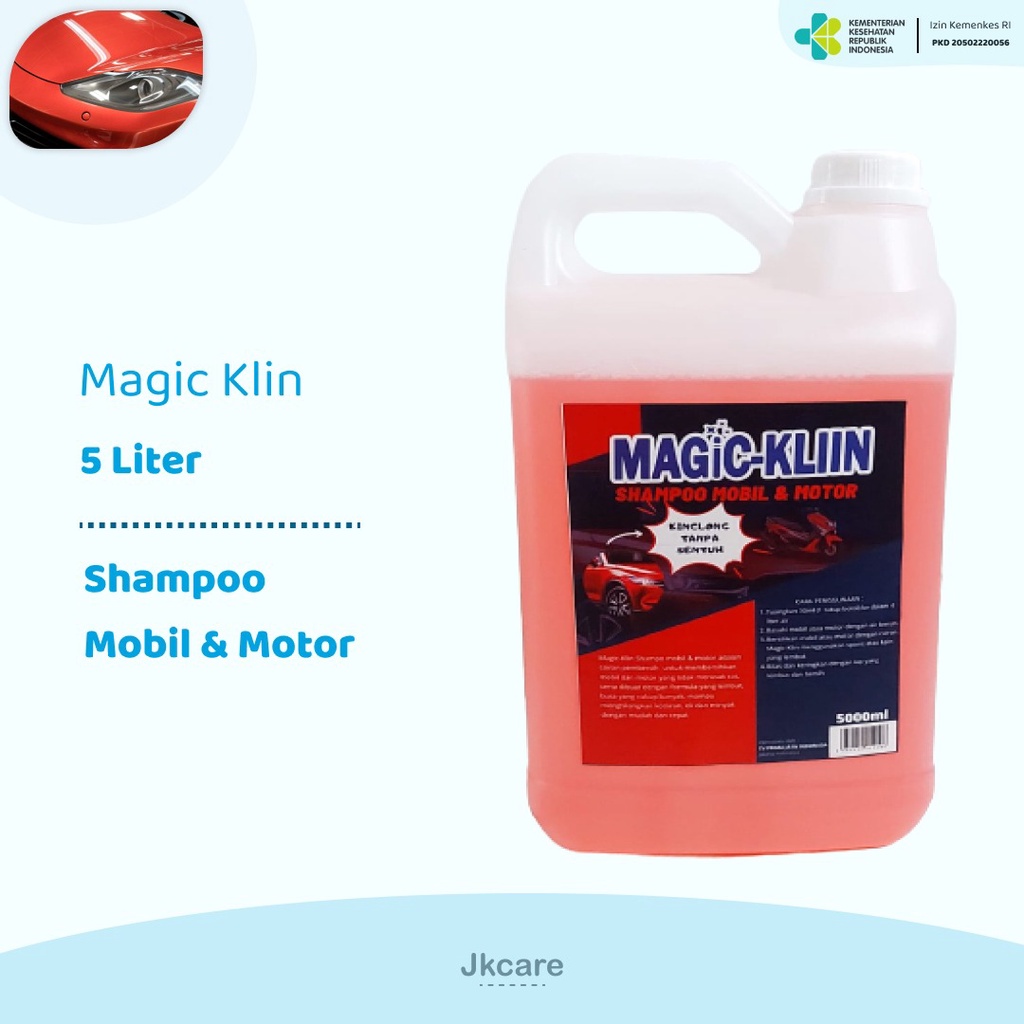 Magic-Klin Shampoo Mobil &amp; Motor Touchless 5 Liter