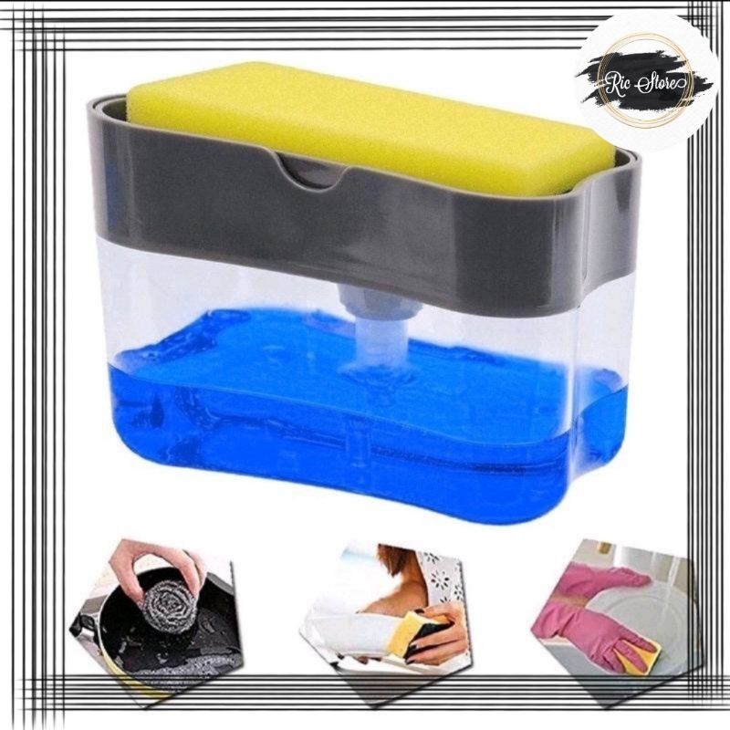 [ YR ]  Holder Spons Dispenser Sabun 2in1 dispenser sabun spon kain sabut gosok Peralatan Dapur