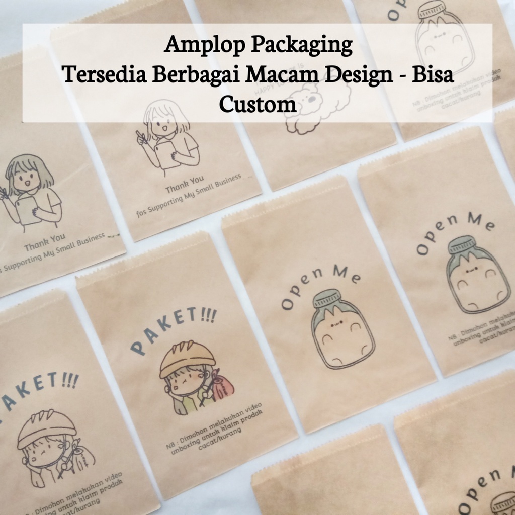 

Amplop Packaging Bisa Custom