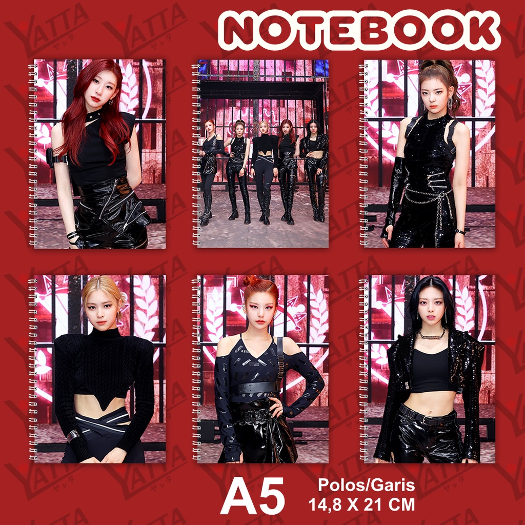 

Notebook KPOP ITZY Guess Who Ukuran A5 14,6 cm x 21 cm