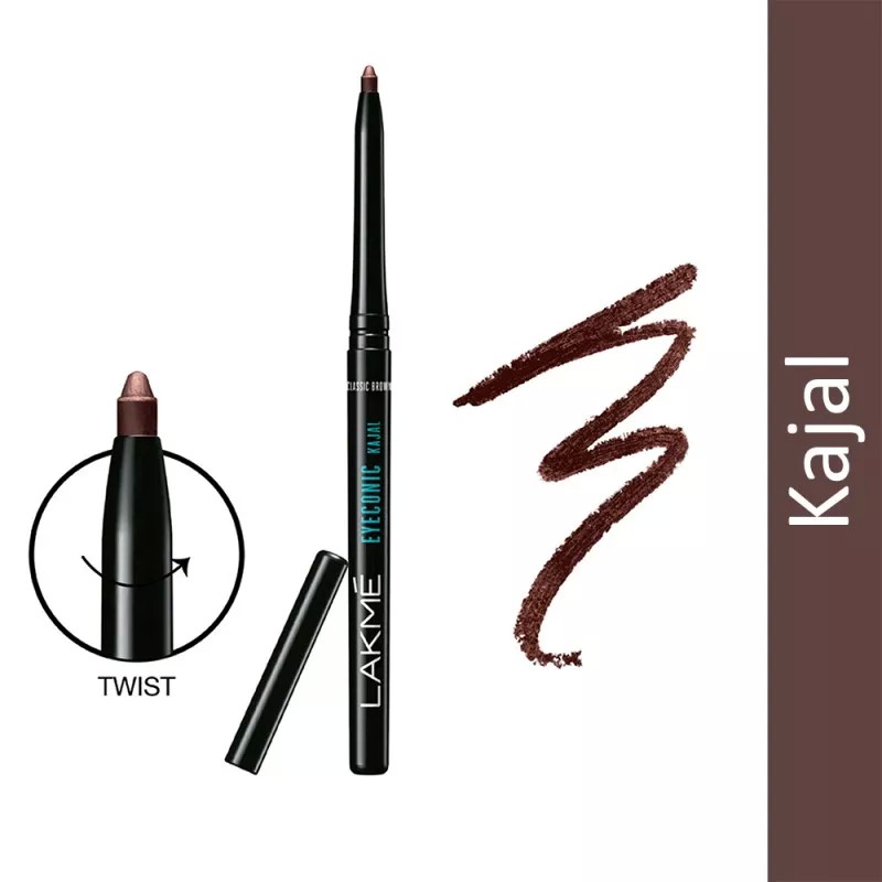 Jual Lakme Make Up Eyeliner Eyeconic Kajal Brown 9to5 Waterproof