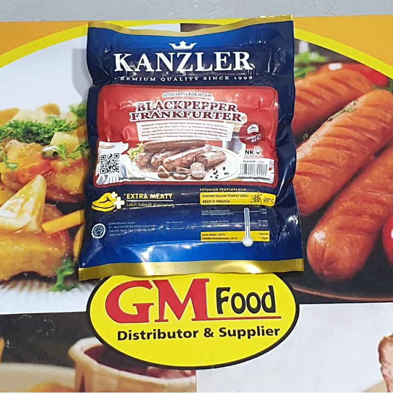 

KANZLER BEEF BLACKPEPPER FRANK 6PCS/300GRAM
