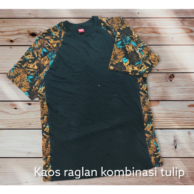 kaos raglan kombinasi tulip adella