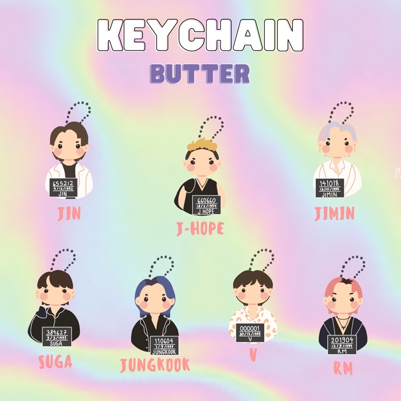 BTS Keychain Butter edition