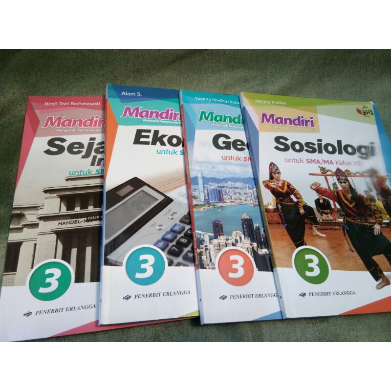 

Mandiri Sejarah Kls 3, Ekonomi Kls 3, Sosiologi Kls 3, Geografi Kls 3 : ERLANGGA