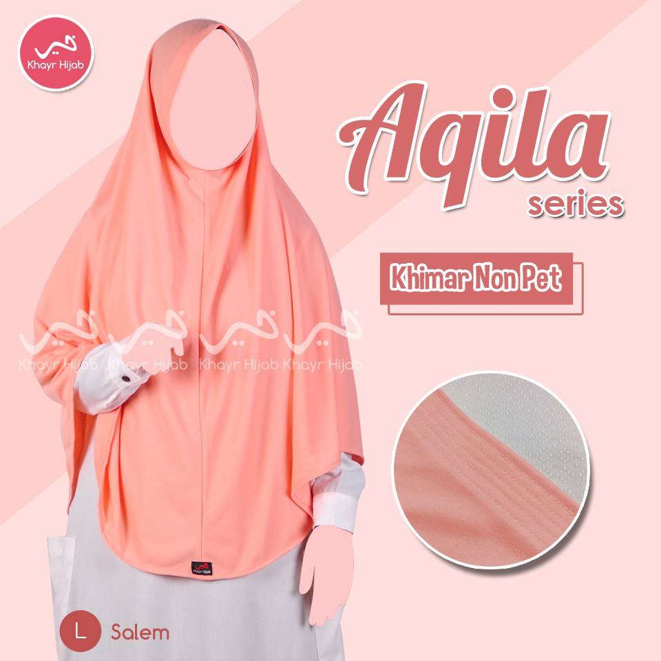 Aqila Series by Khayr Hijab Non Pad Warna Salem