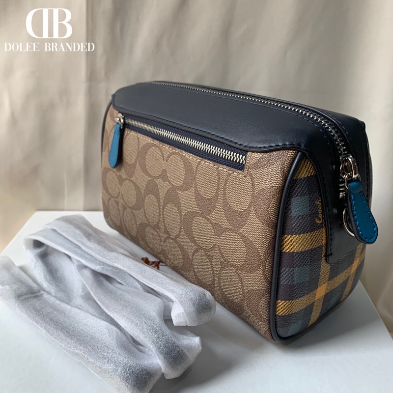 Coach Bennett Crossbody In Signature Canvas With Gingham Print(F76630)