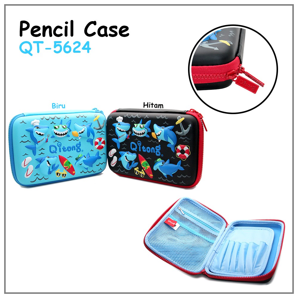 Kotak pensil / kotak pensil smiggle / tempat pensil hardcase / Qitong