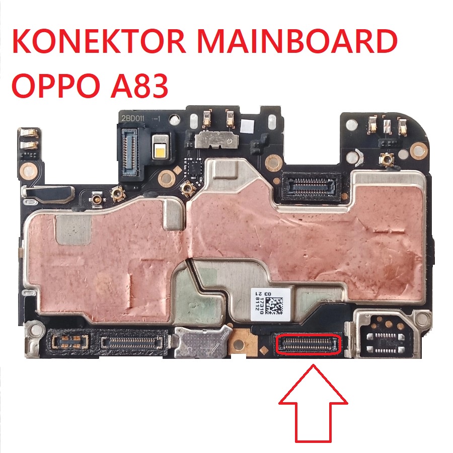 Konektor Mainboard OPPO A83 1 pcs di MESIN 38 PIN FPC MAINBOARD