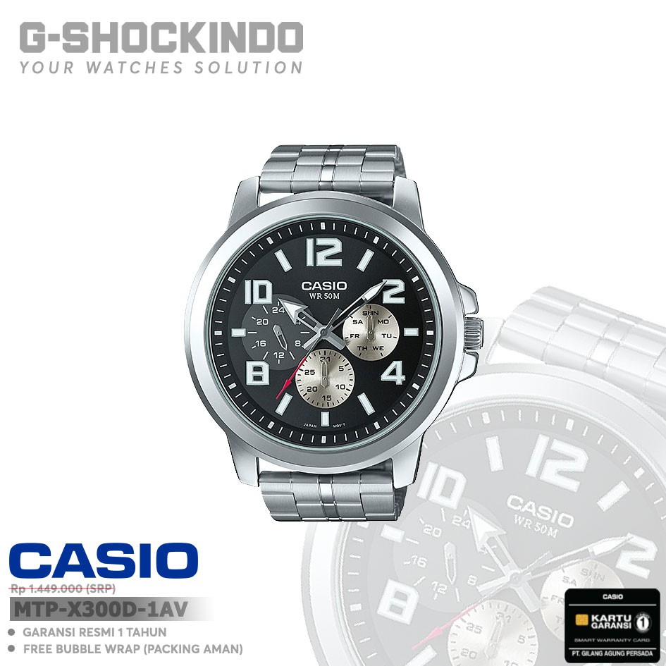 Casio General MTP-X300D-1AV / -7AV Original