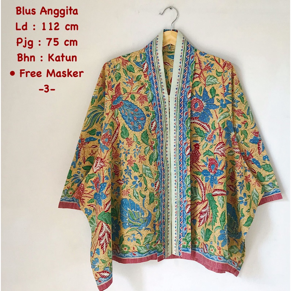 Blus anggita#2 batik solo atasan kerja modern