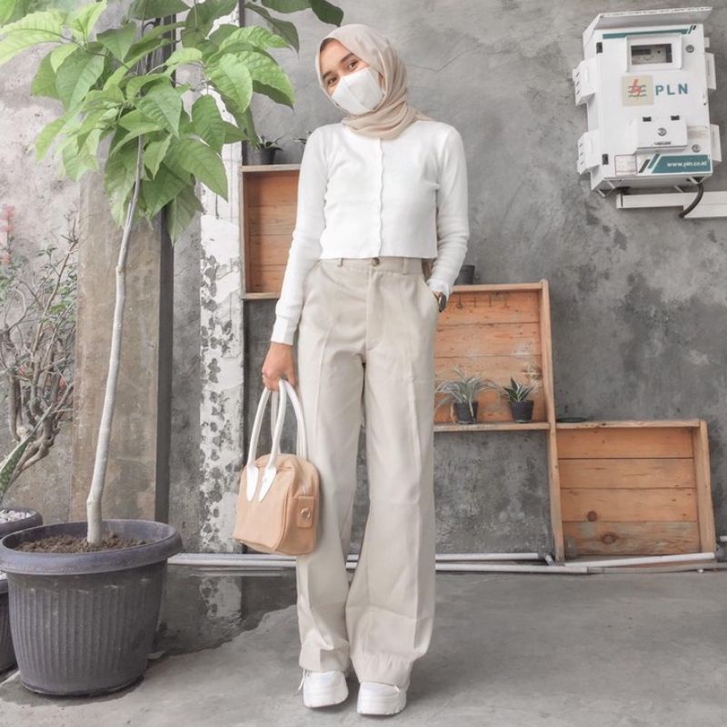 MELVA SLIT PANTS / CELANA KULOT WANITA TERBARU