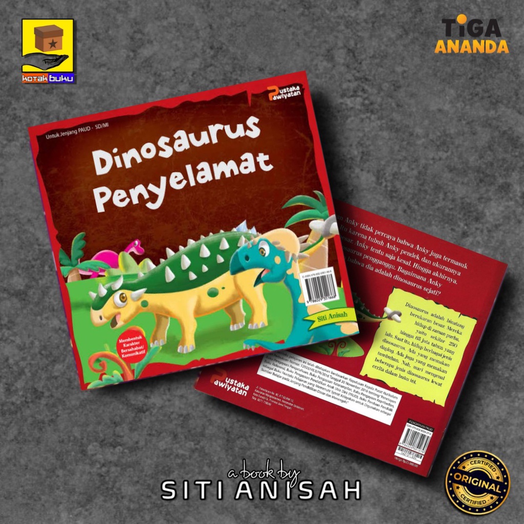 RB Buku Cerita Anak / Dinosaurus Penyelamat / Buku Anak / Buku Dinosaurus