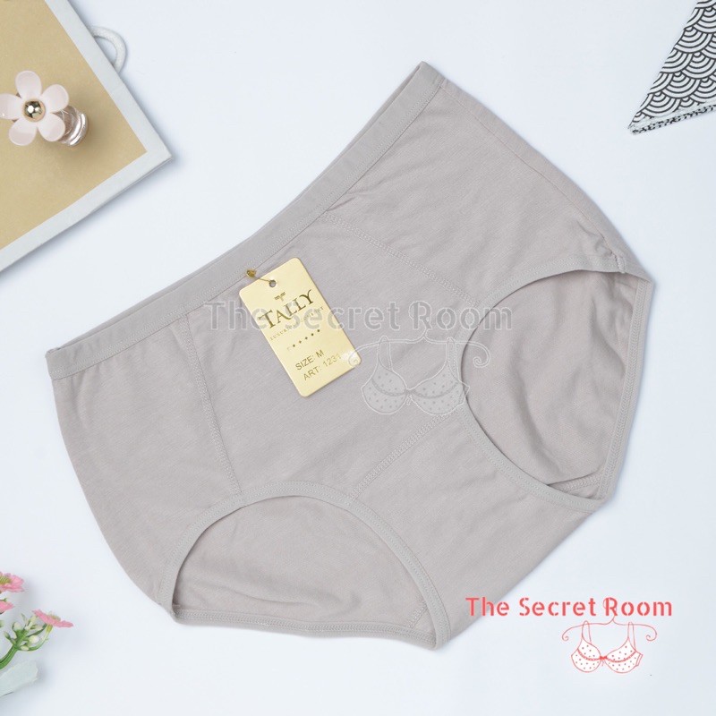 TALLY CD CELANA DALAM HIGH WAIST 1231 | BAHAN KATUN | ADA JAHITAN DI BAGIAN BELAKANG | SIZE M - XXL