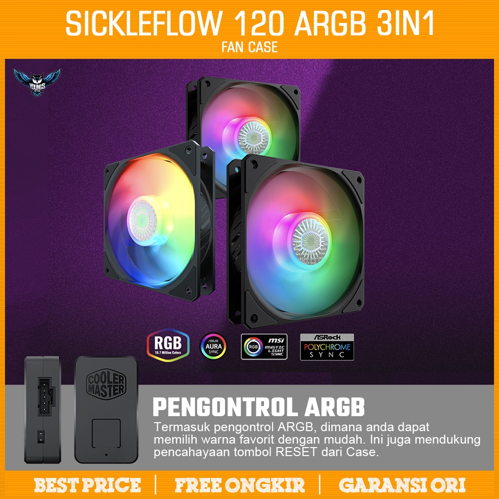 Cooler Master - SickleFlow 120 ARGB 3in1