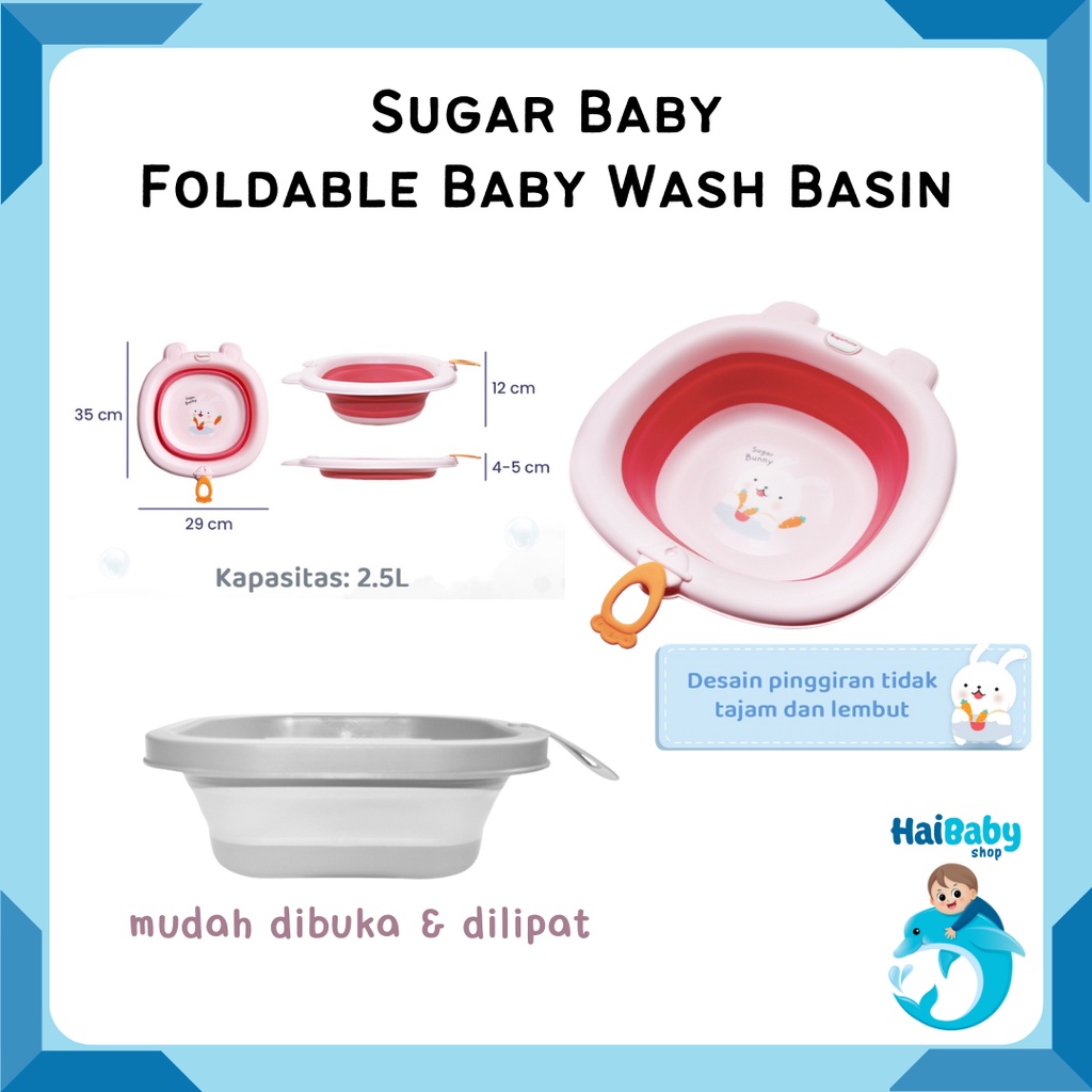 Jual Sugarbaby Foldable Baby Wash Basin/Baskom Lipat Bayi/Ember Lipat