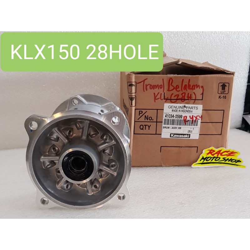 (Klx150)- TROMOL BELAKANG 28 HOLE(28LUBANG) ORIGINAL KAWASAKI