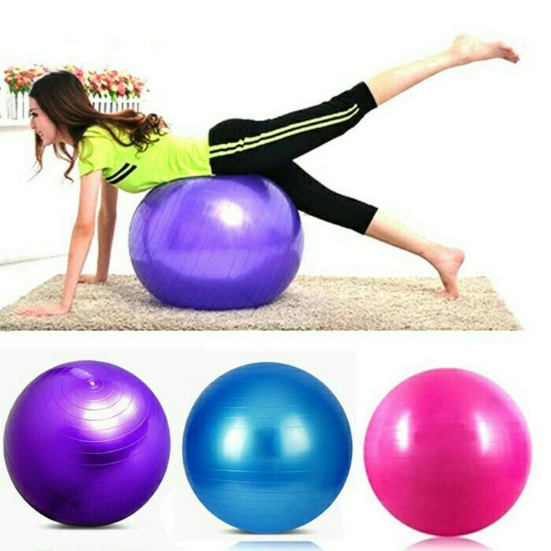Bola Yoga Ball Gymball BESAR 65cm Bola Senam Alat Olahraga Otot Pilates Keseimbangan Stabilitas Bola
