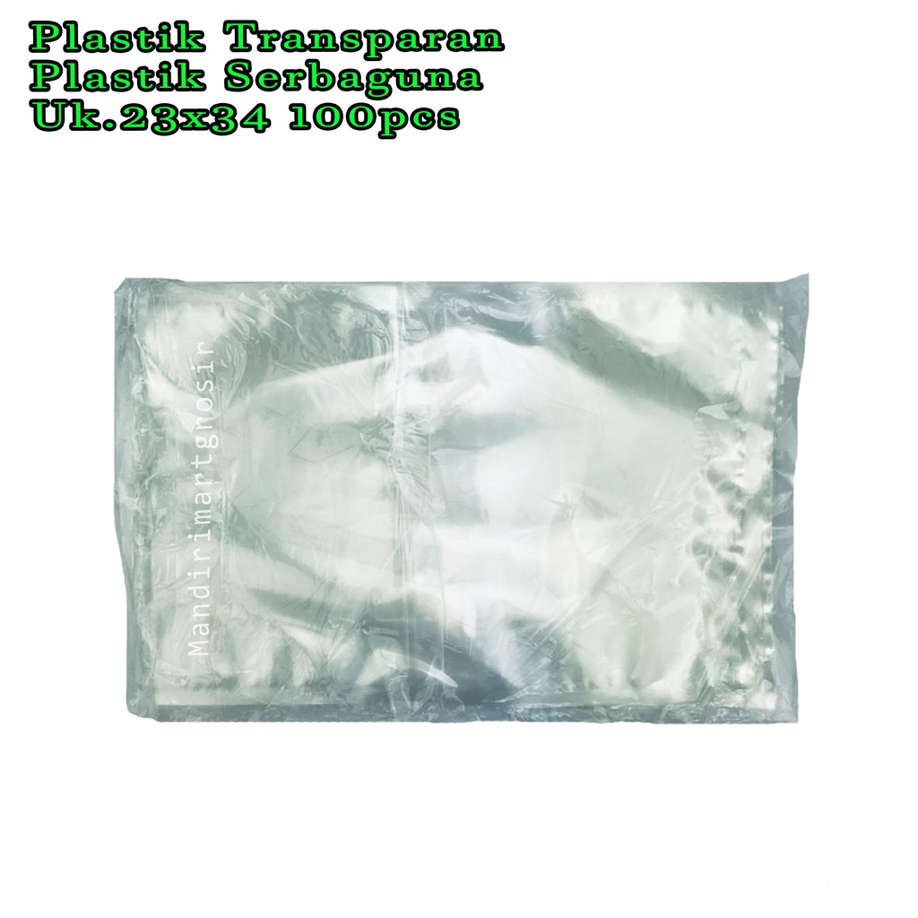 Plastik Serbaguna *Plastik Transparan * Uk.23x34 * 100pcs