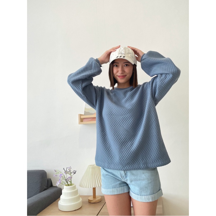 Kadaka T-0395 Sweater Loose Premium Cotton Emboss