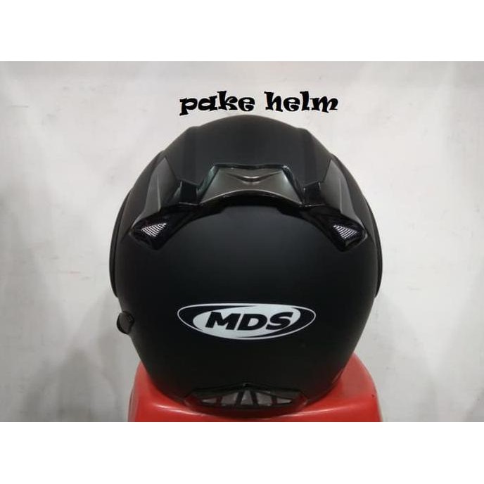 HELM MDS PRO RIDER MODULAR HALF FACE FULL FACE HITAM DOFF - hot item