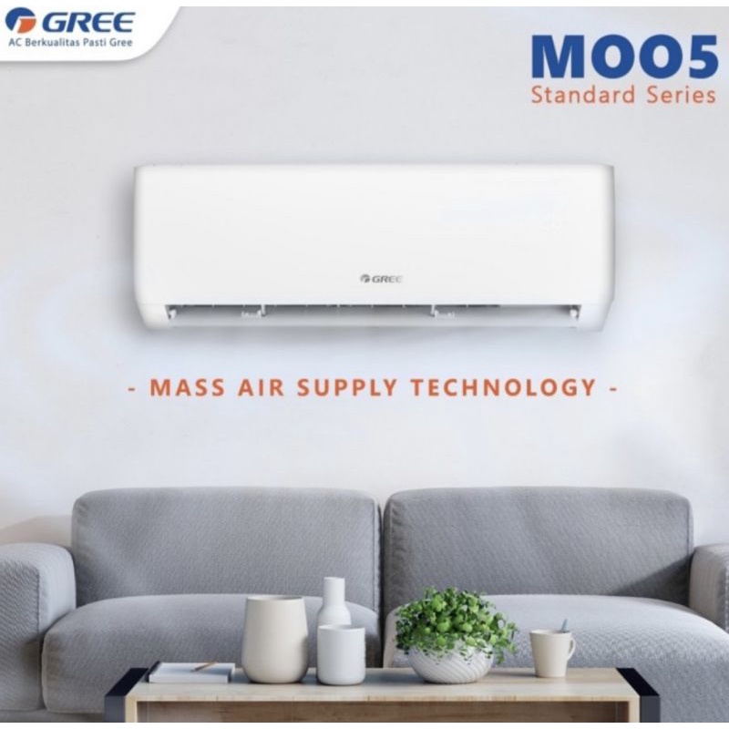 AC GREE 11/2 PK GWC-12MOO5S NON INVERTER + INSTALASI PEMASANGAN Bergaransi resmi