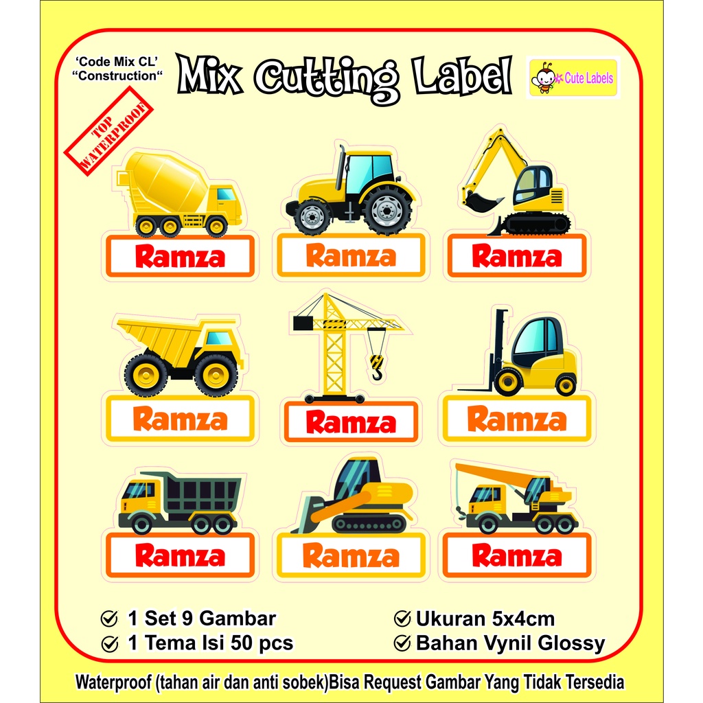 

Mix Cutting Label CONSTRUCTION