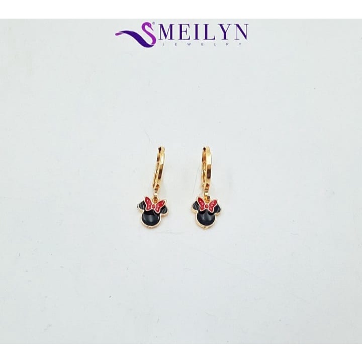 anting anak karakter kartoon lapis emas mk.mose