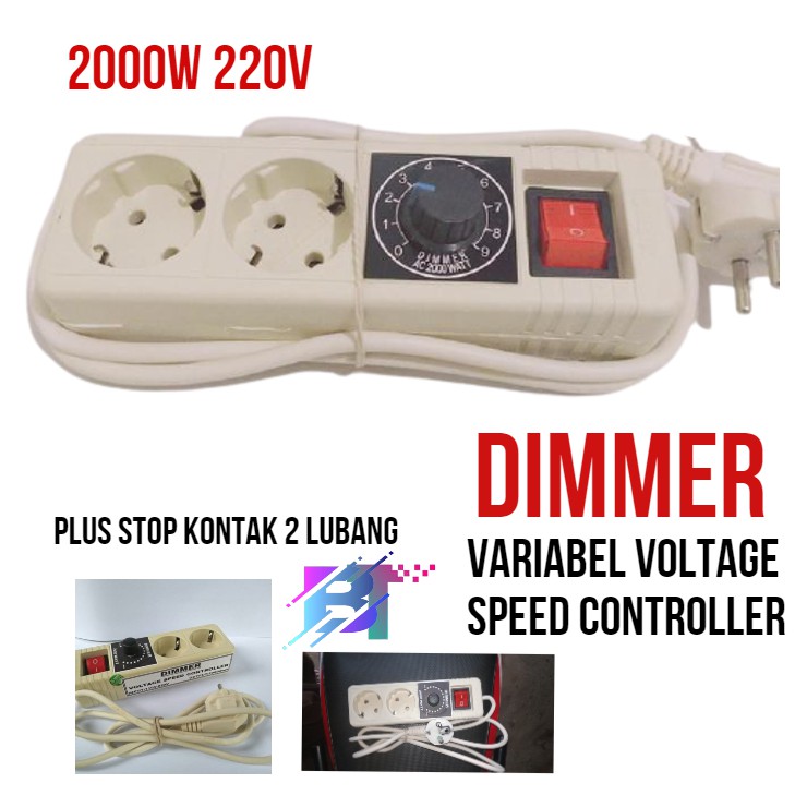 Dimmer Pengatur Kecepatan Putaran Gerinda Bor Dinamo Lampu Kipas Dimer