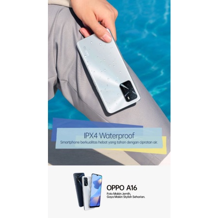 Handphone Android Oppo A16 Ram 3G/32GB Resmi