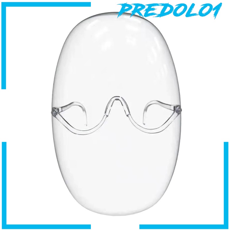 (Predolo1) Face Shield / Pelindung Wajah Transparan Anti Air / Debu Dengan Frame Kacamata