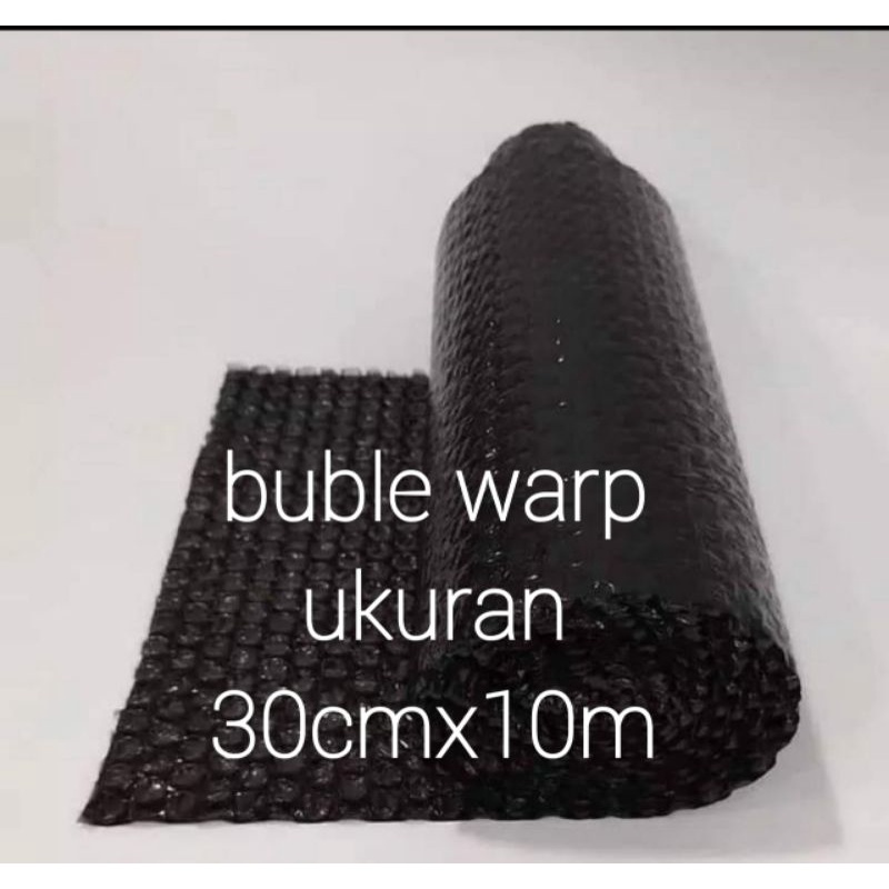 

buble warp Roll Packing OlShop Plastik Fragile Gosend 30cm x 10m Buble Warp Hitam Meteran Gulungan