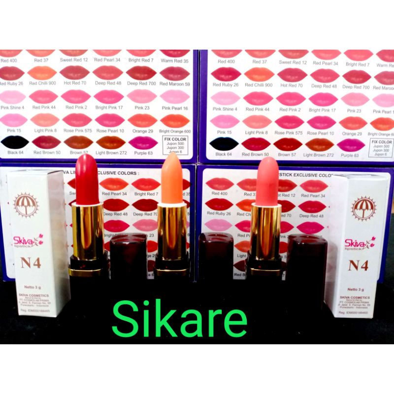 LIPSTIK SKIVA N4 400 500 600 ORIGINAL BPOM